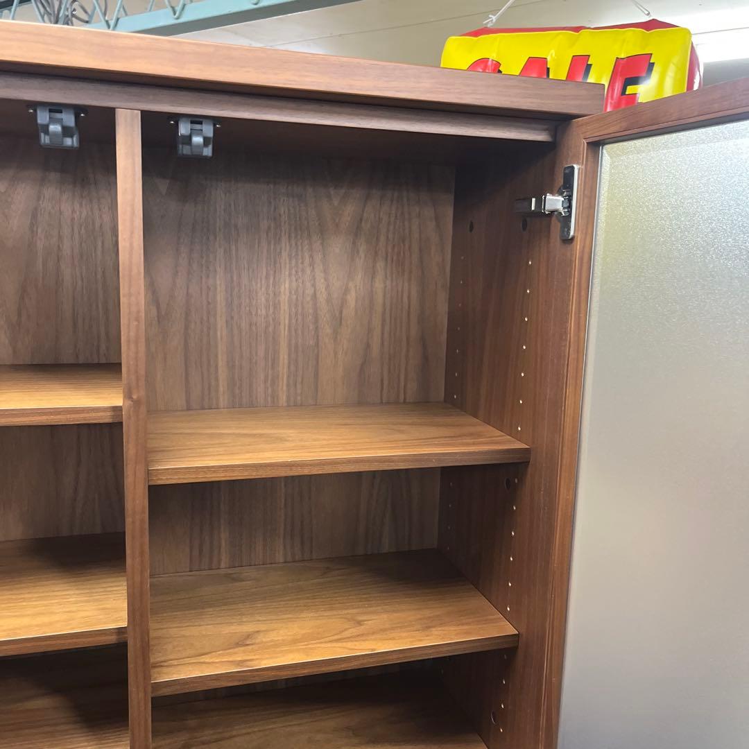 【カンディハウス】食器棚◆ウォールナット◇程度良好