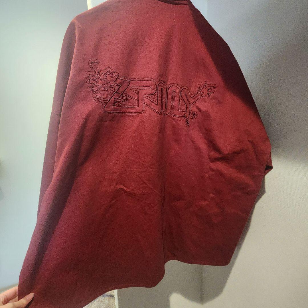 刺繍入り赤オーバーサイズジャケット