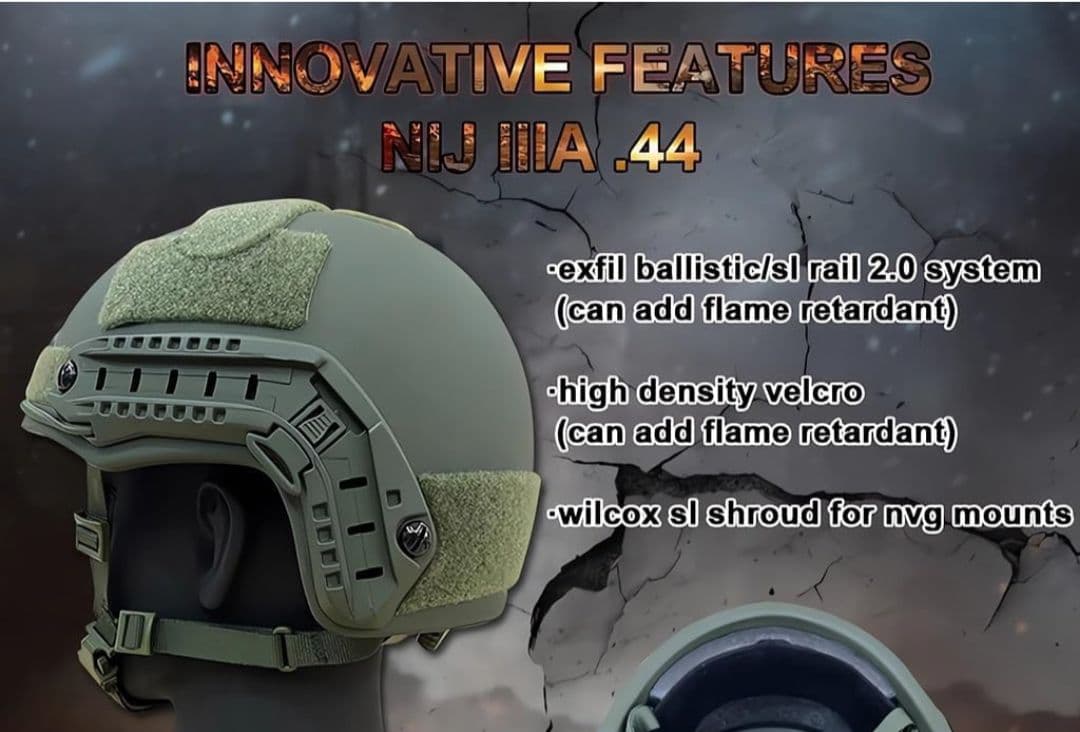 FAST 防弾ヘルメット NIJ レベル III　米軍タイプ