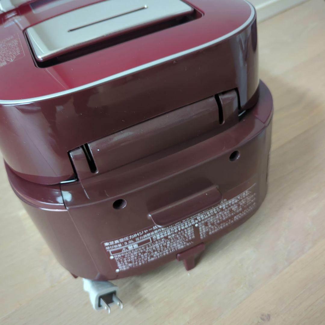 東芝 真空圧力IHジャー炊飯器 RC-10VXL 赤 ５合炊き ※商品説明必読