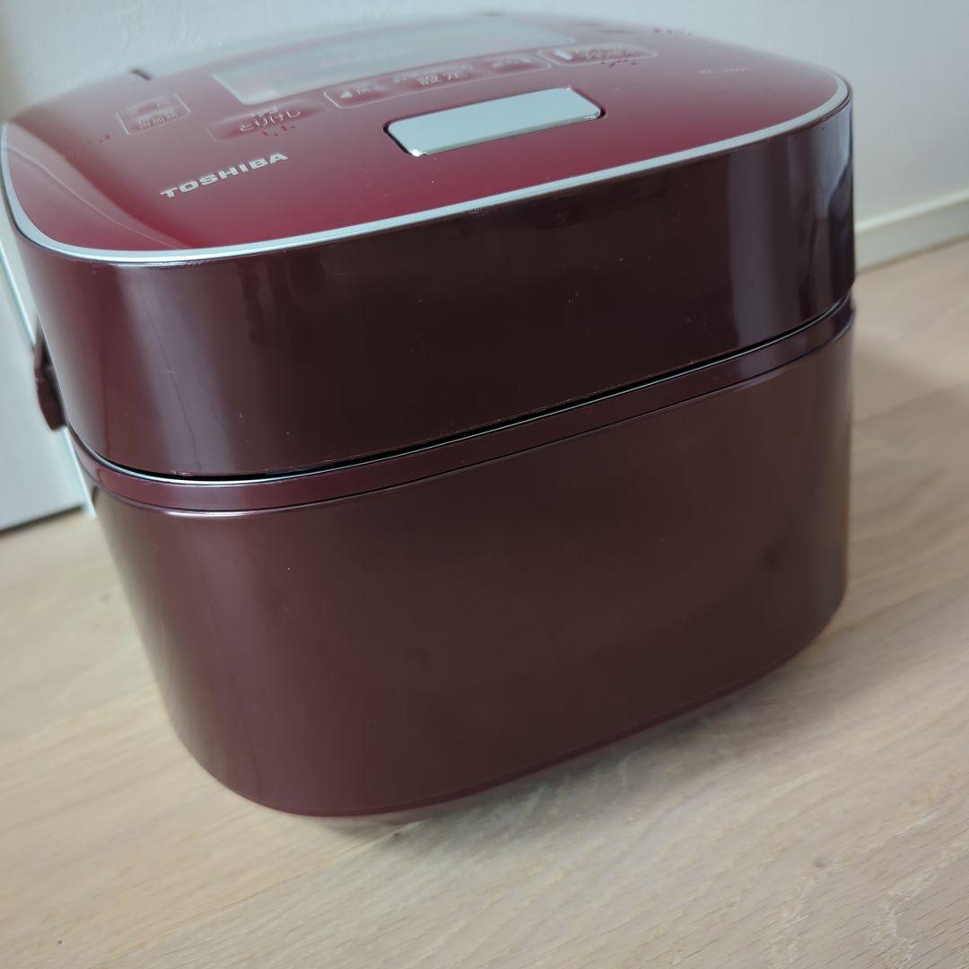 東芝 真空圧力IHジャー炊飯器 RC-10VXL 赤 ５合炊き ※商品説明必読