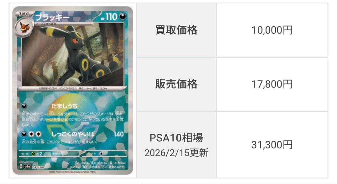 ブラッキーマスターボールミラーPSA10