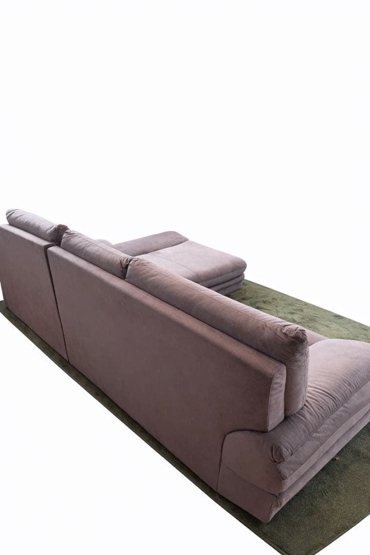 使用日数少！ L字カウチソファ 3人掛け ブラウン 幅約230cm 北欧風