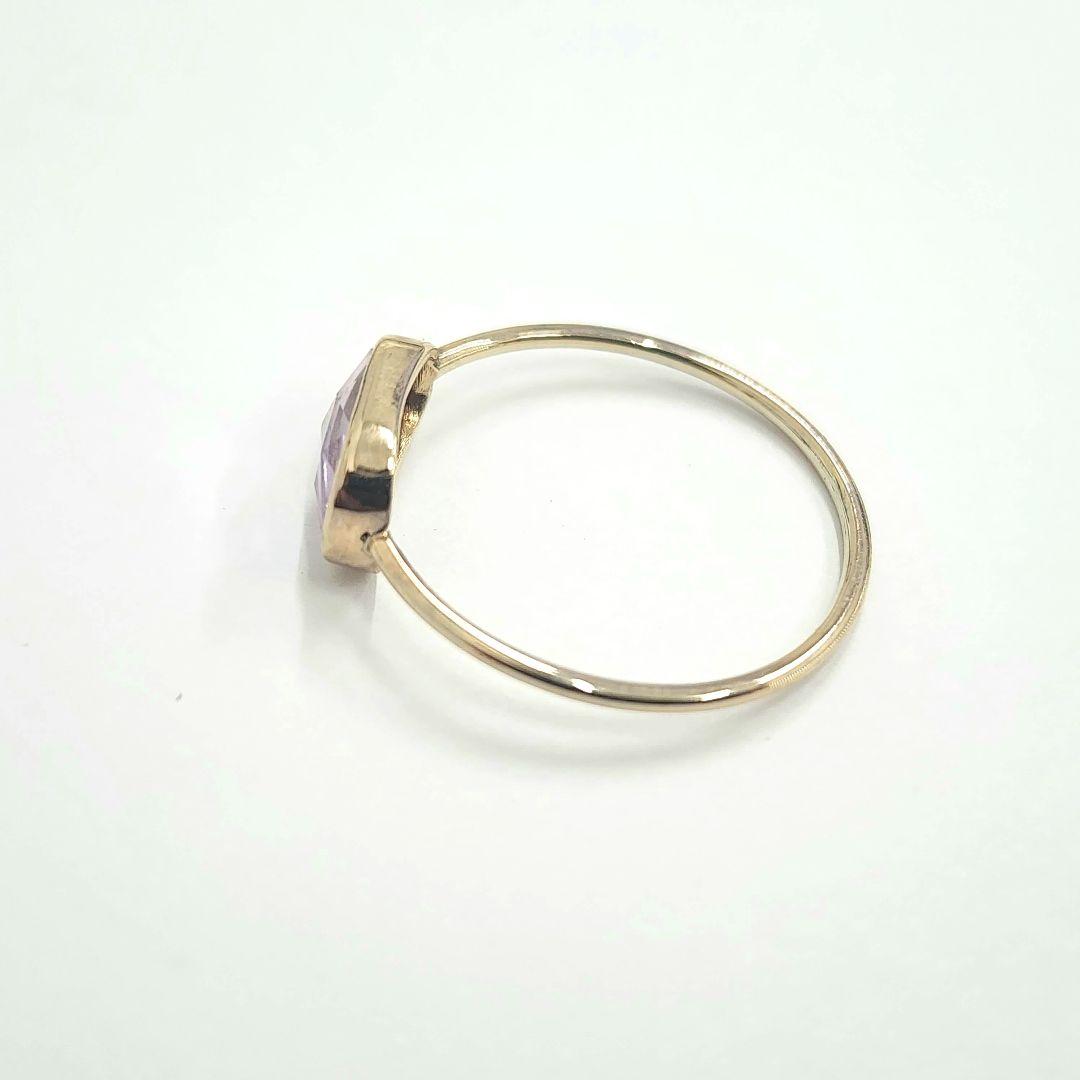 K10 天然ピンクサファイアリング