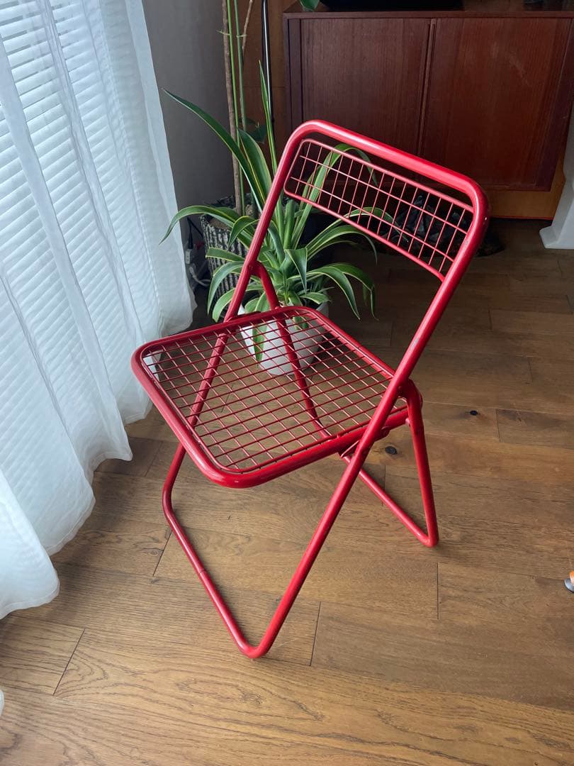 メッシュチェア　折りたたみ椅子　ビンテージチェア