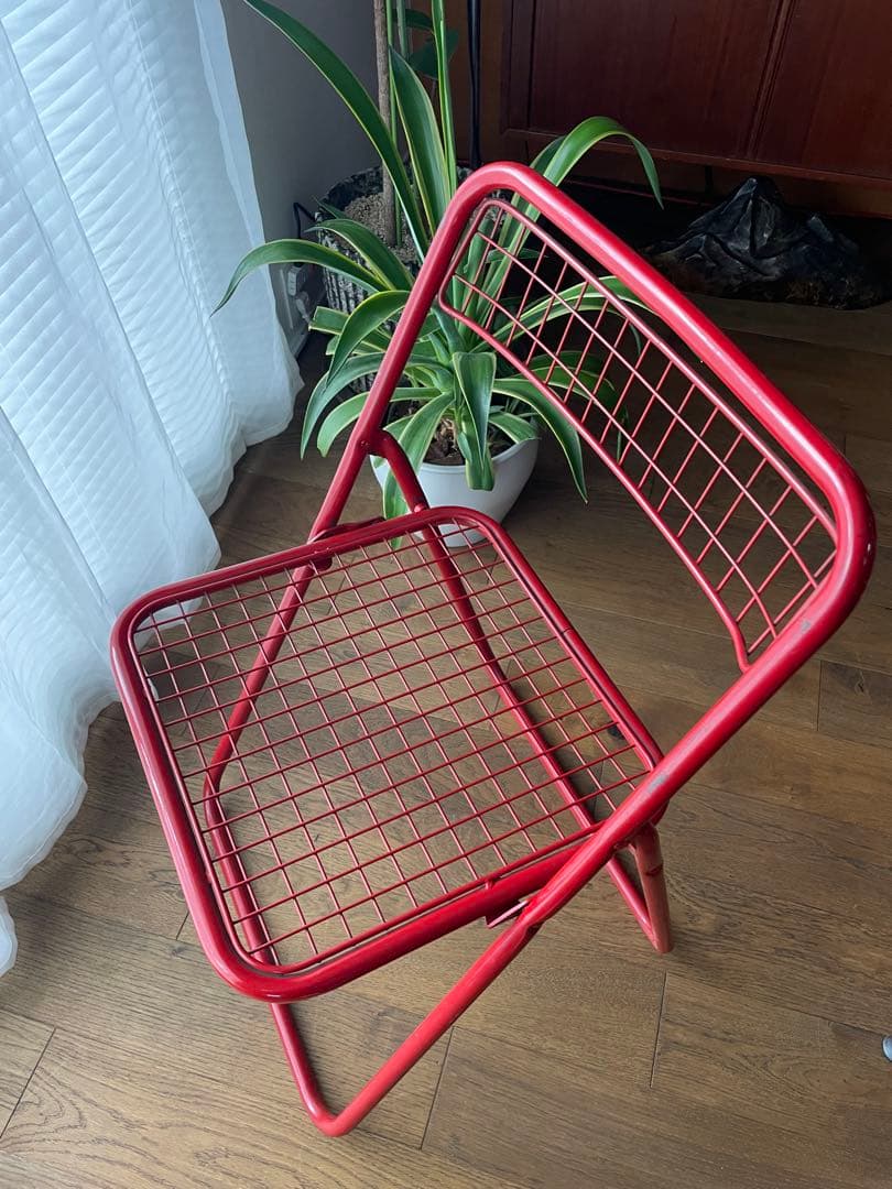 メッシュチェア　折りたたみ椅子　ビンテージチェア