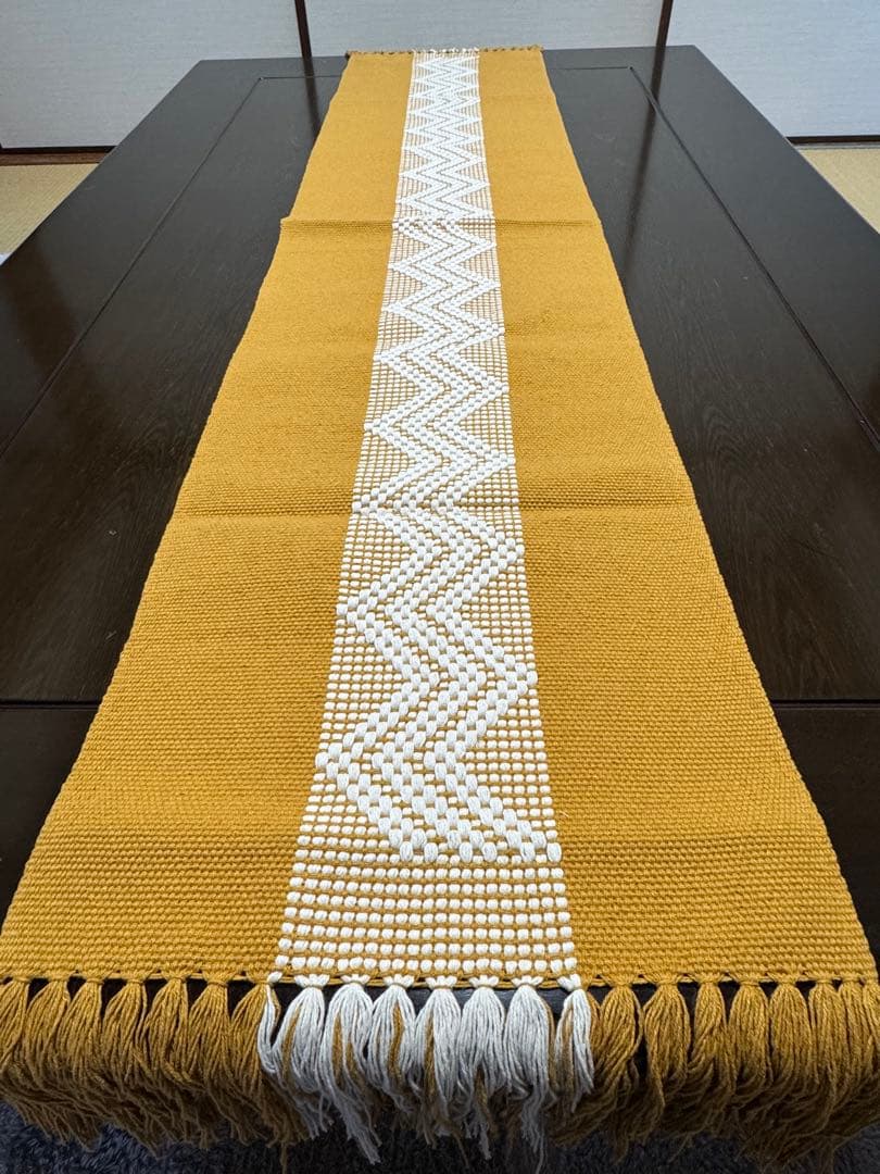 テーブルランナー 170×34cm ハンドメイド 一点もの メキシコ製 腰織物