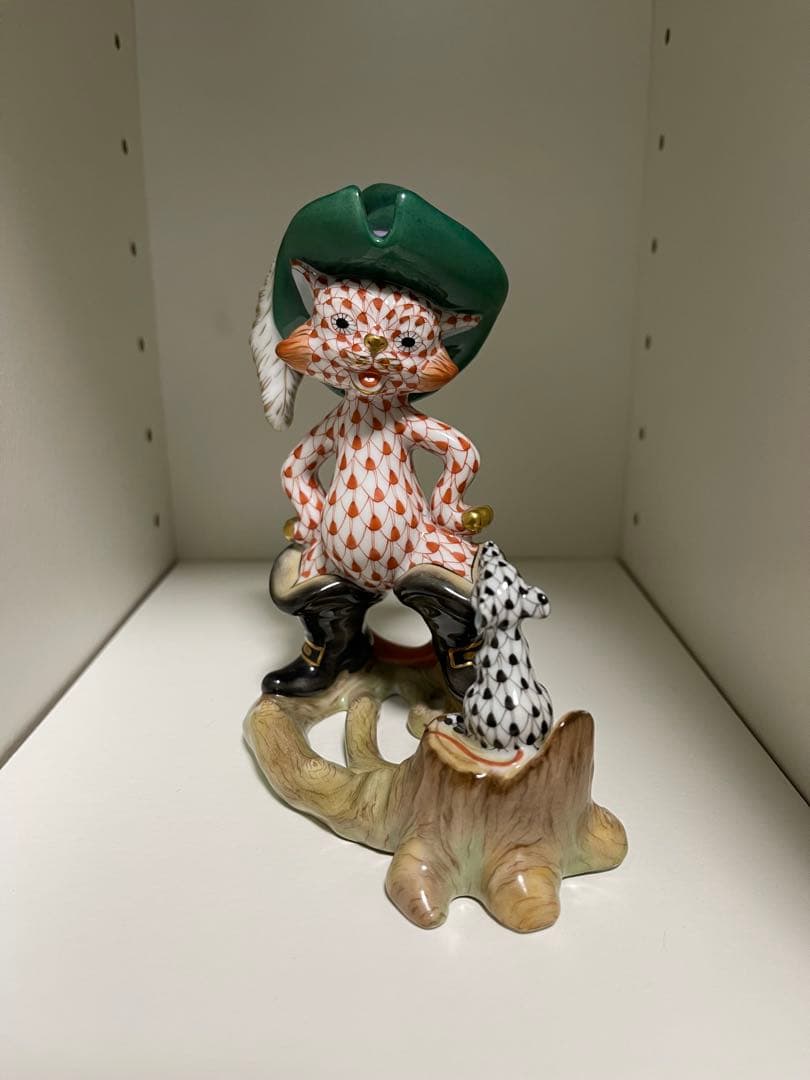 HEREND ヘレンド　ハンガリー　フィギュリン　【長靴を履いた猫】