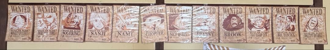 希少レア ONE PIECE展 2012 手配書ポスター 12種 セット