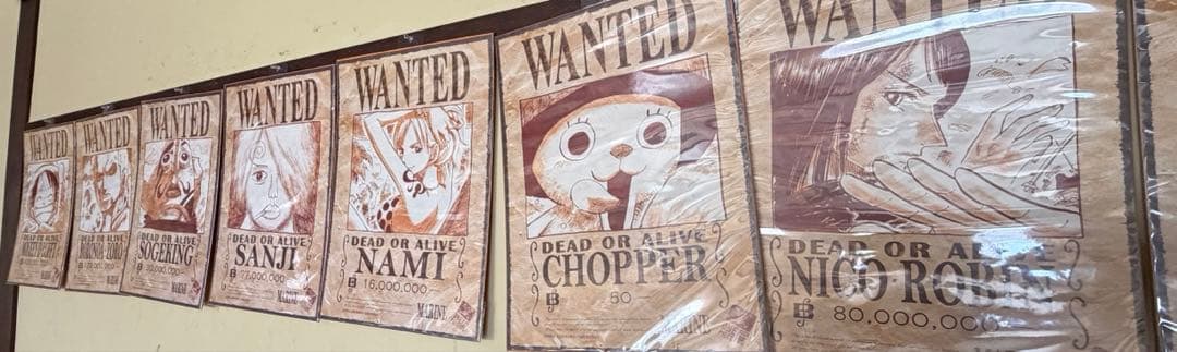 希少レア ONE PIECE展 2012 手配書ポスター 12種 セット