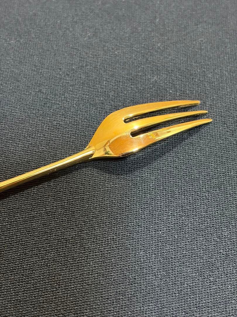 持ち手陶器　バラ柄　ゴールド　カトラリーセット 12本　高島屋