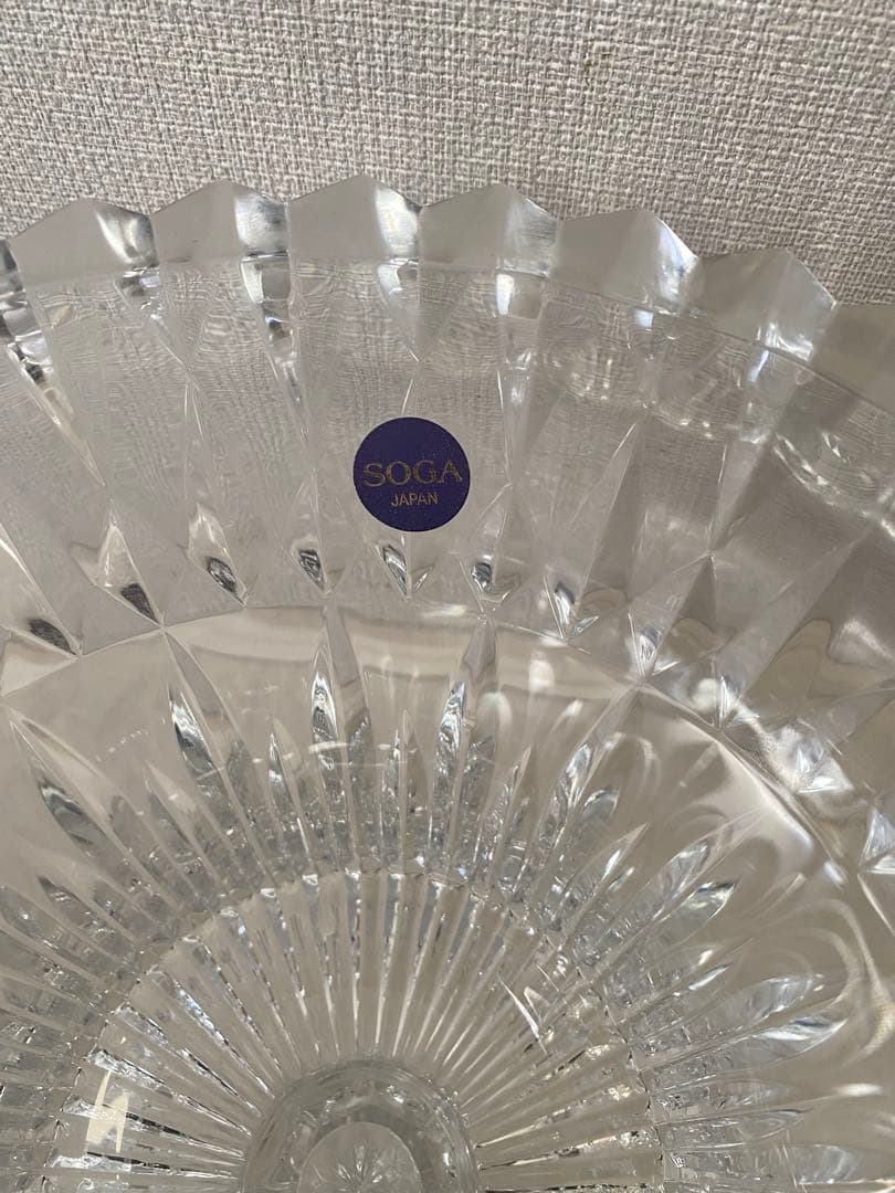 SOGA クリスタル ボウル 高さ26cm