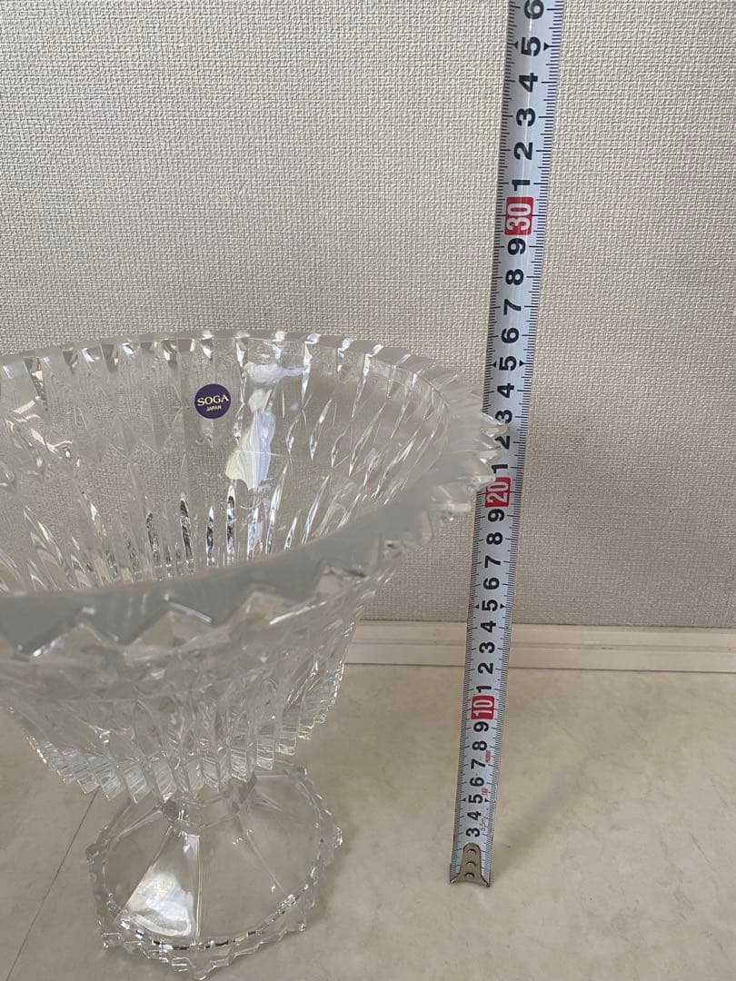 SOGA クリスタル ボウル 高さ26cm