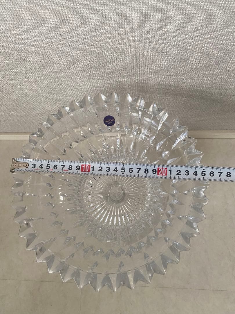 SOGA クリスタル ボウル 高さ26cm