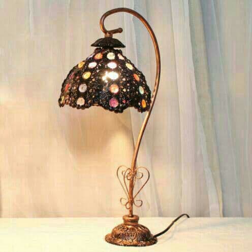 テーブルランプステ ンドランプ ステンドグラスアンティーク ティファニーい3