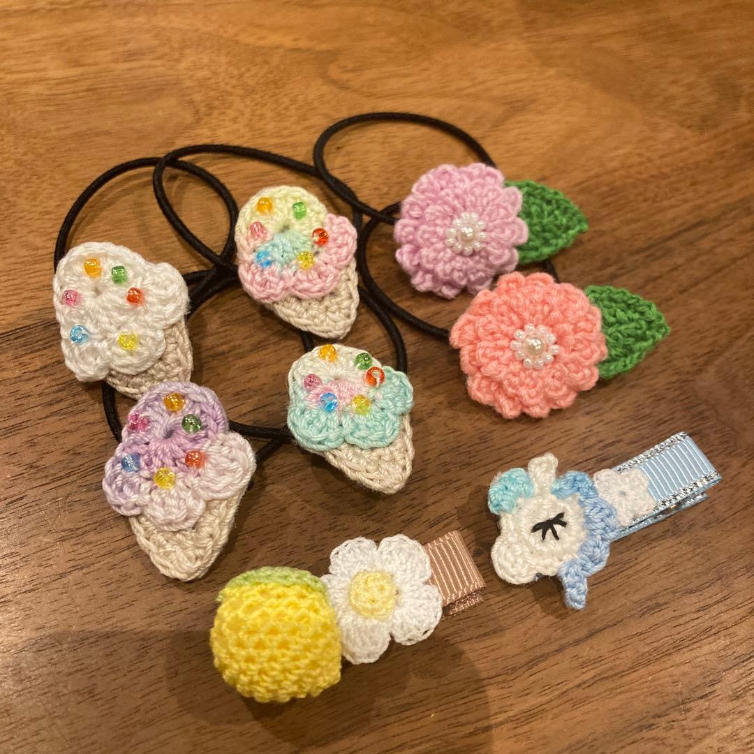 しらたまだんご様ご希望用☆ハンドメイド　ヘアゴム