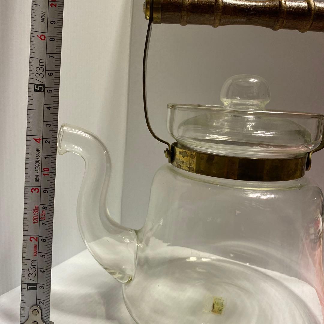 やかん　ガラス　ヤマタ二貿易　レトロ　ケトル