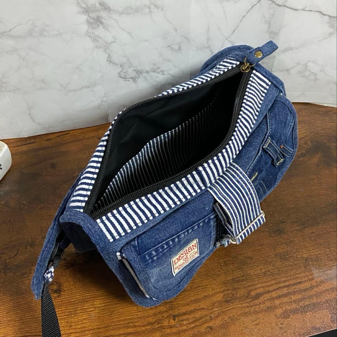 No.23 デニムリメイク【ウエストバッグ】ボディバッグ ハンドメイド