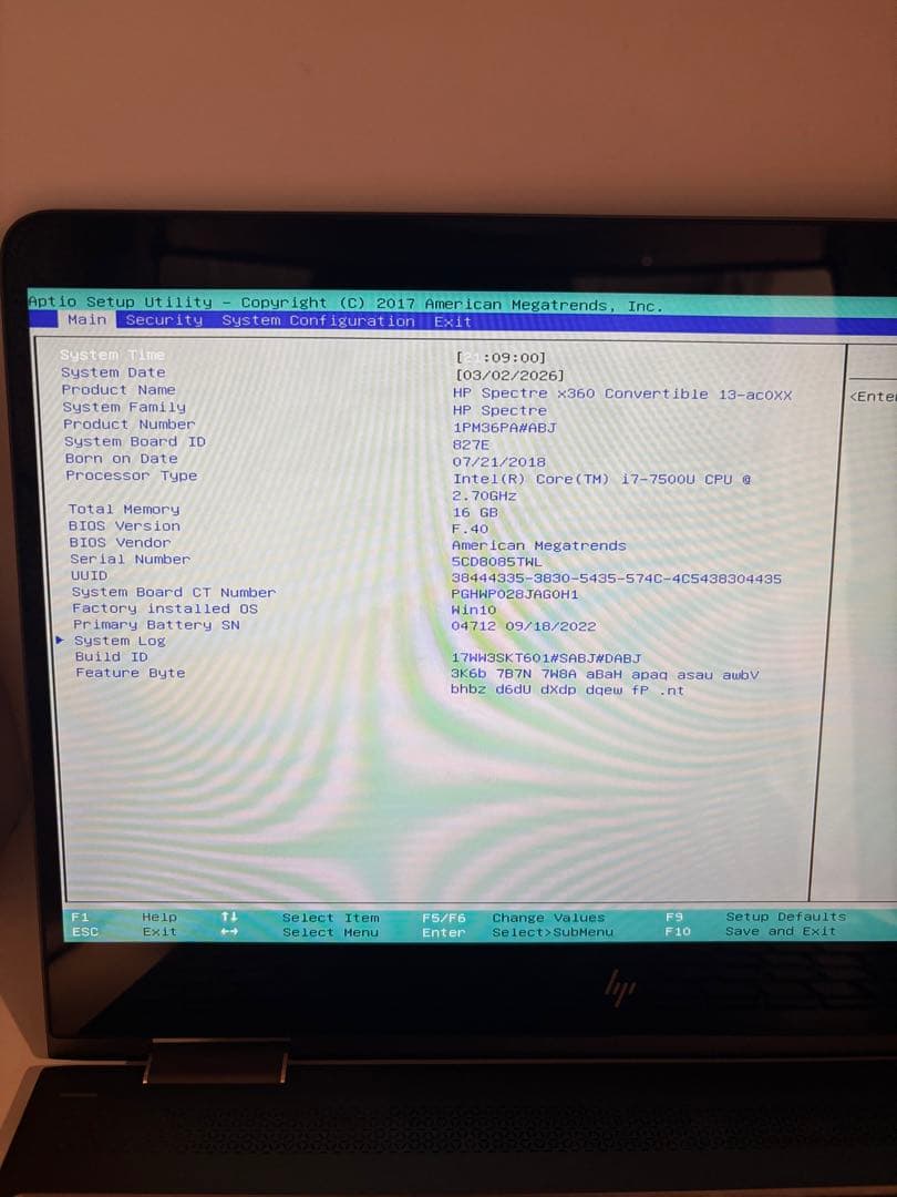 Windowsノート本体 HP Spectre x360 convertible 13-ac0xx