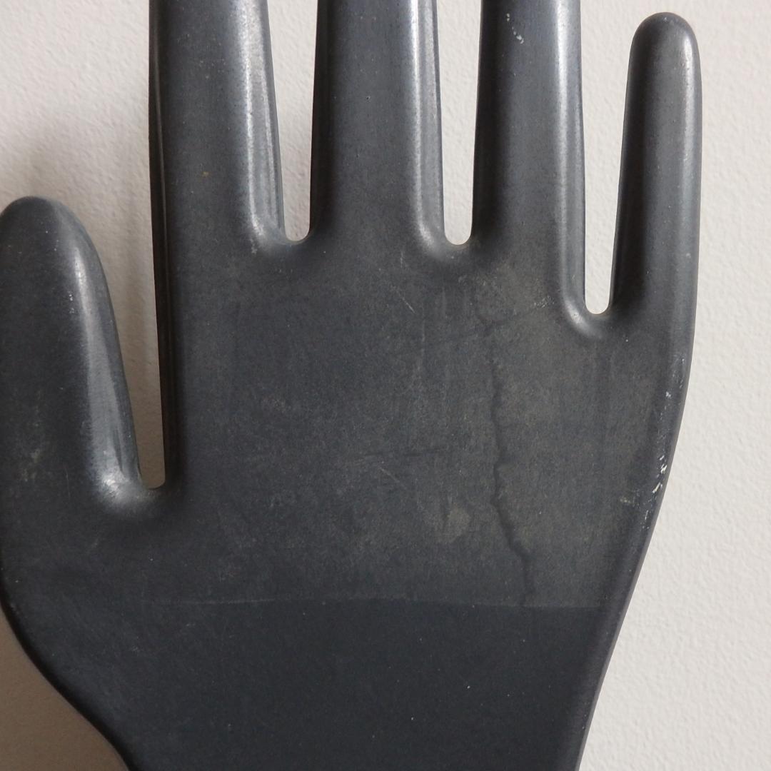 ヴィンテージ　グローブ　モールド　ハンド　オブジェ　手　店舗什器　ブラック　1