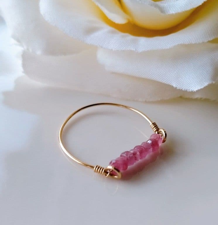 Kgf14 希少石 天然石 マダガスカル産 スターピンク サファイア リング