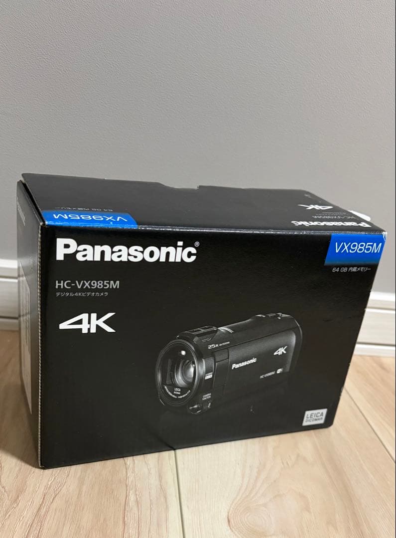 パナソニック 4Kビデオカメラ/交換バッテリー2個／別売りケースつき