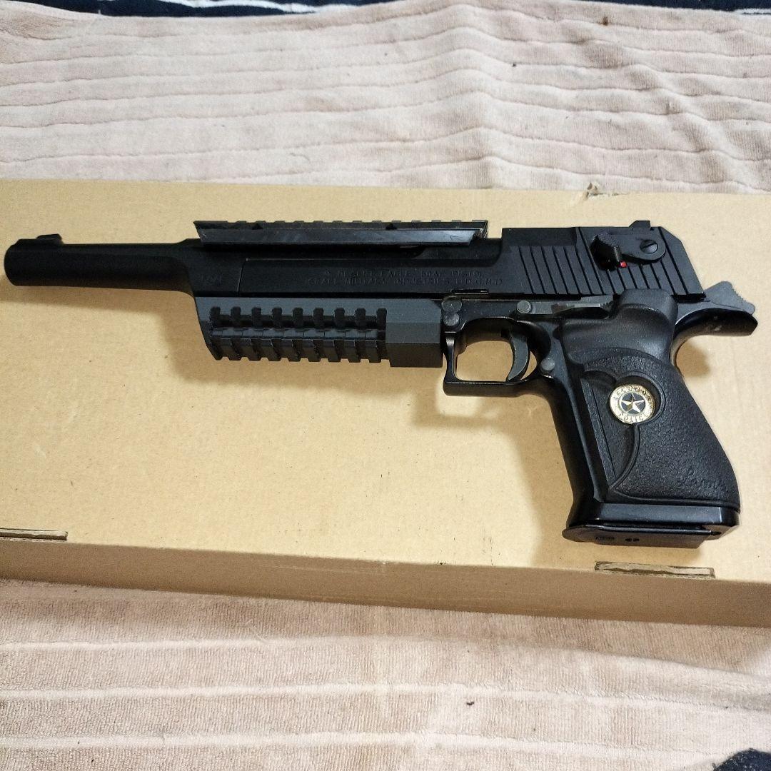 日本製東京マルイデザートイーグルカスタム/ゴールド上下20ミリ対応 レール付き。