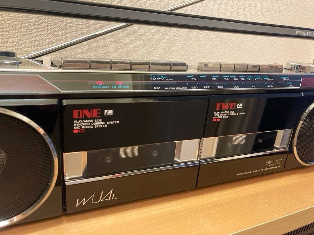 【整備済み完動】SANYO おしゃれなテレコ