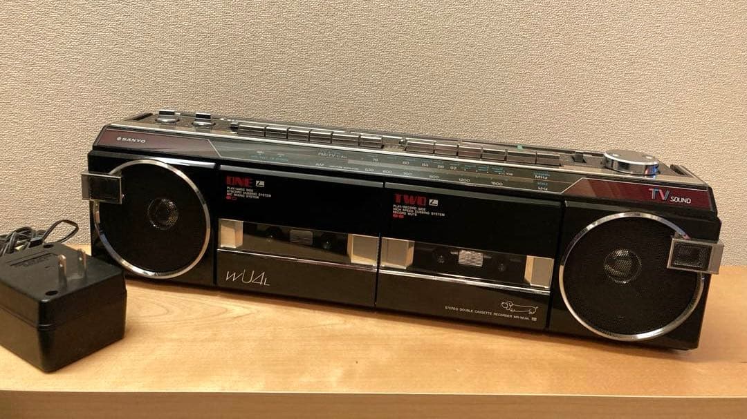 【整備済み完動】SANYO おしゃれなテレコ