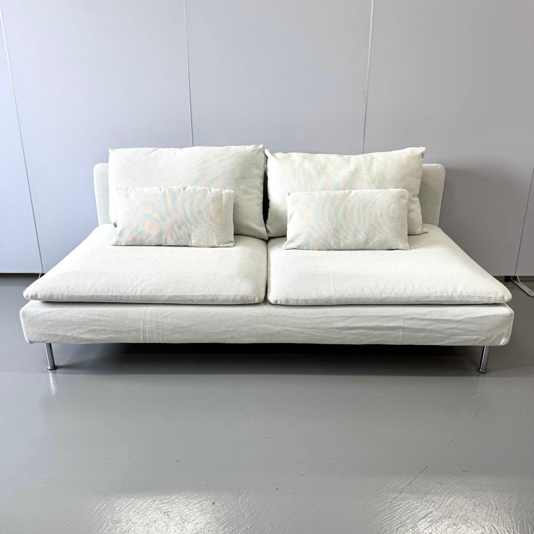 ★都内0円〜配送有り【希少色/廃盤】IKEA ソーデルハムン 3人掛け ホワイト