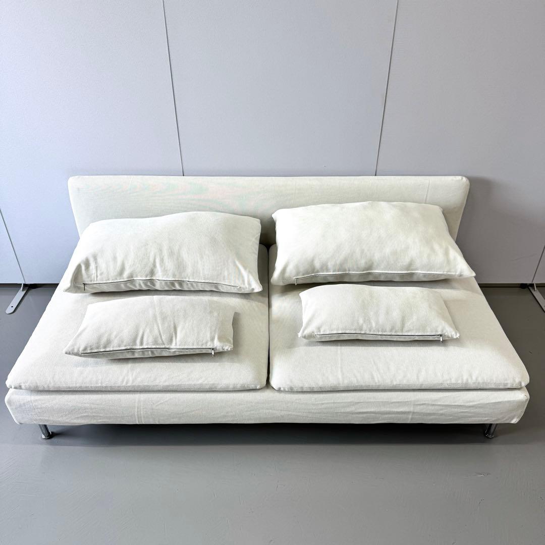 ★都内0円〜配送有り【希少色/廃盤】IKEA ソーデルハムン 3人掛け ホワイト