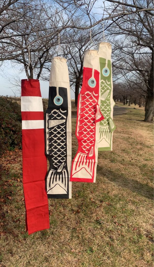 歌川広重「名所江戸百景　水道橋駿河台」手染め豆広重鯉1.1m子鯉緑セット鯉のぼり