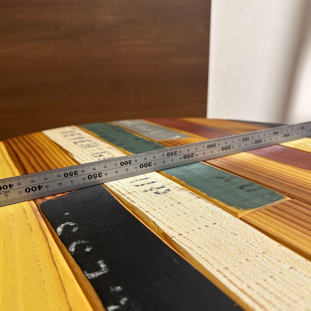 【パズルシリーズ】直径50cm 折りたたみ丸テーブル -natural- ①