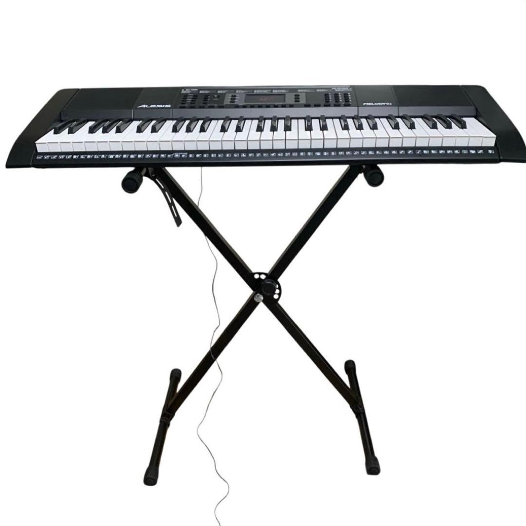 電子ピアノ　ALESIS MELODY61 キーボードスタンド　ヘッドホン付き