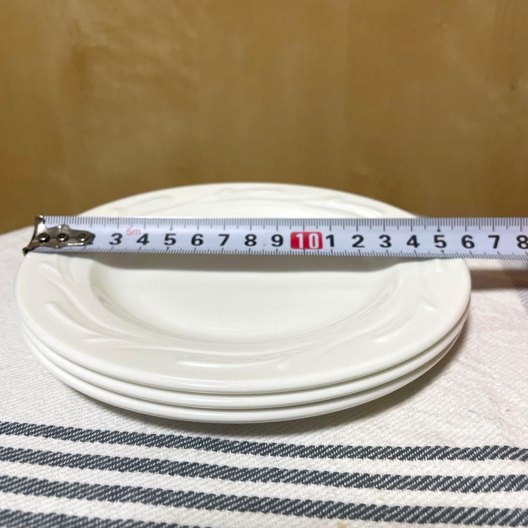 ウェッジウッド イングランド 製 ボーンチャイナ プレート 3枚 ホワイト