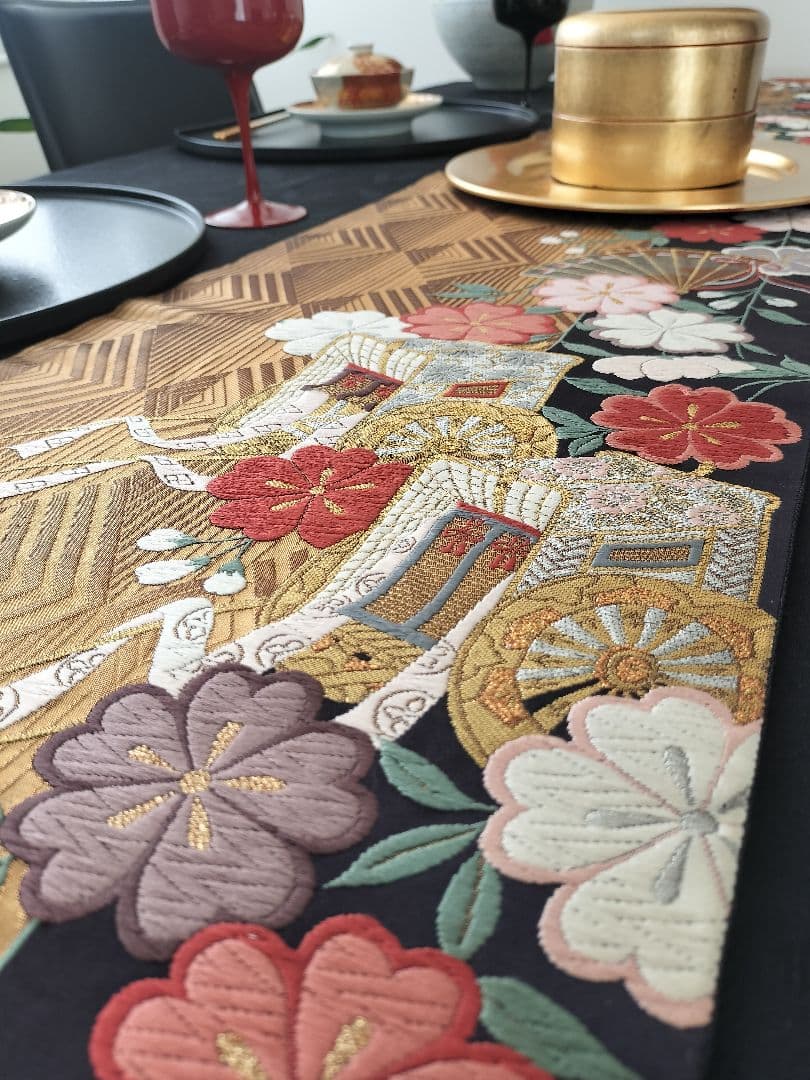 A959★逸品‼️全通帯‼️ひな祭り‼️テーブルランナー2m9cm