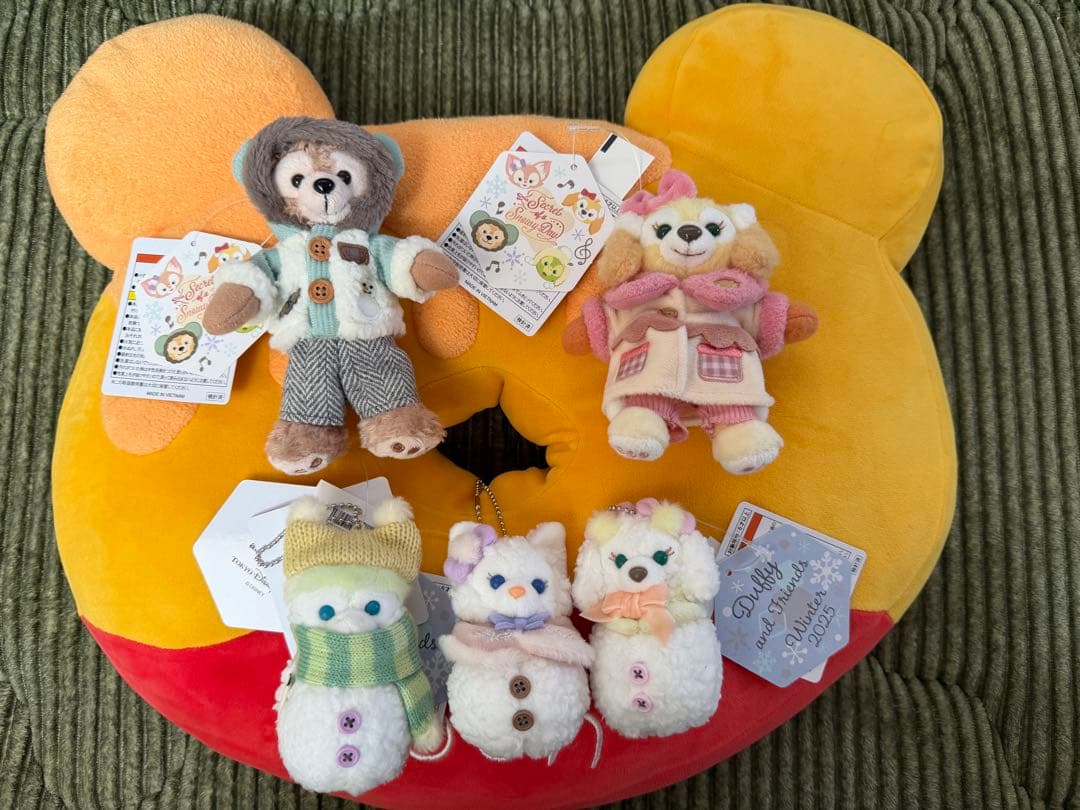 タグ付き新品ダッフィー　ぬいバ7種+クリスマスぬいバ5種　12体セット　TDR