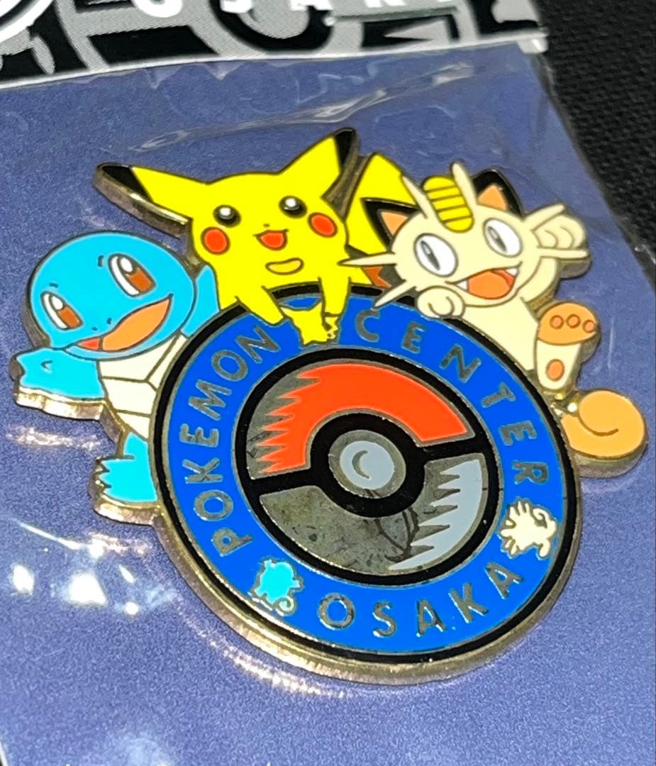 ポケモンセンター オーサカ 限定 初代 ピンズ ゼニガメ ピカチュウ ニャース