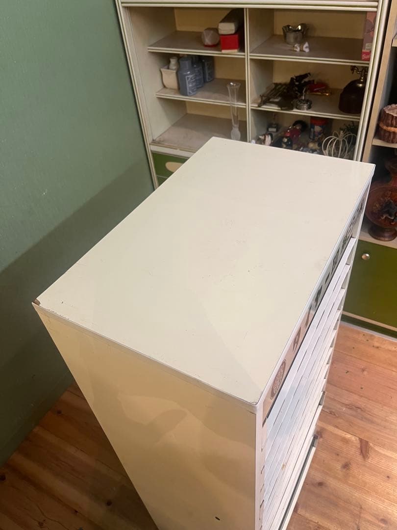 ミシン糸ケース 什器 収納棚 昭和レトロ インテリア アンティーク 棚 当時物