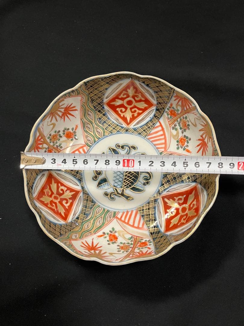 有田焼 伊万里焼 古伊万里 金彩 色絵 六寸鉢 5客 管理A3636