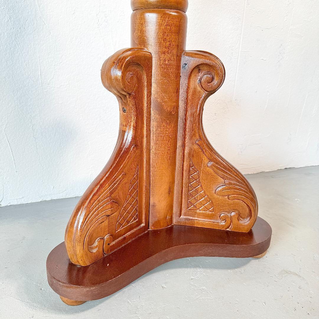 ヴィンテージ 木製 コートハンガー 真鍮 176cm