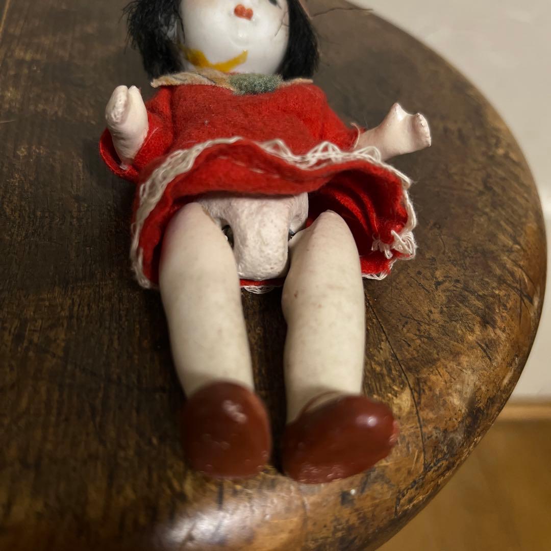 ビスクドール　市松人形　和製ビスクドール　陶器　土人形　アンティーク　レア　希少