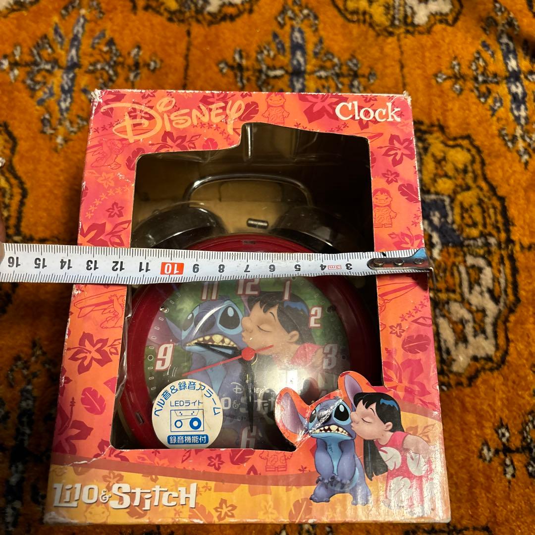 ゲームセンター非売品・新品・未使用・スティッチ[録音アラーム付き目覚まし時計]