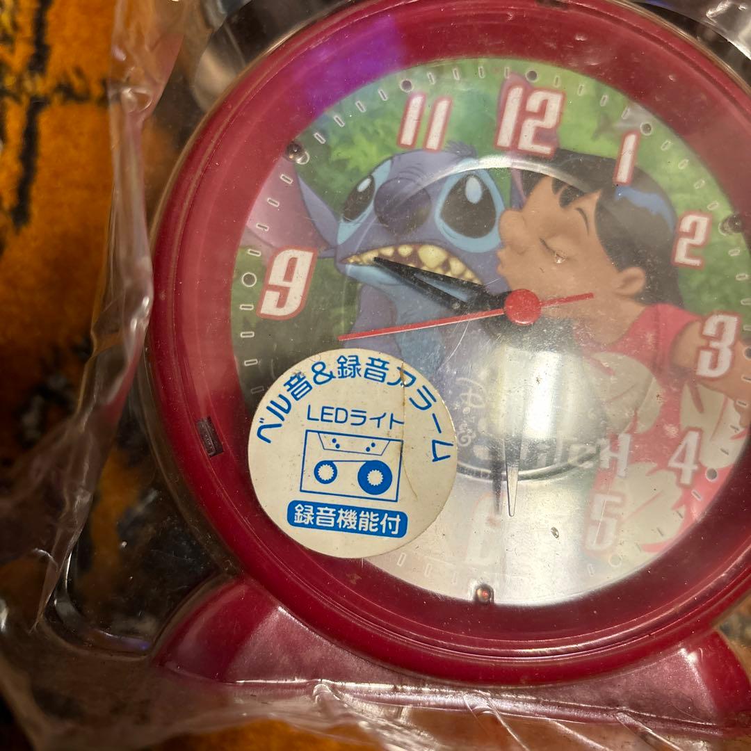 ゲームセンター非売品・新品・未使用・スティッチ[録音アラーム付き目覚まし時計]