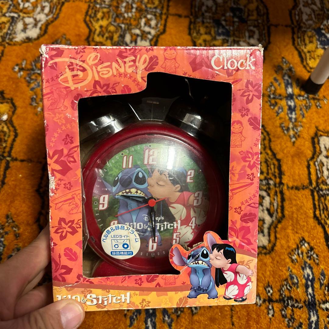 ゲームセンター非売品・新品・未使用・スティッチ[録音アラーム付き目覚まし時計]