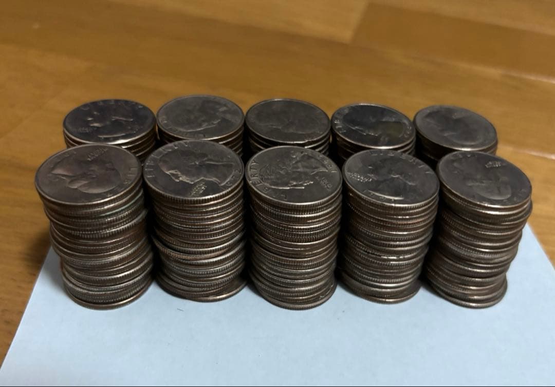 アメリカ　25セント硬貨　200枚　50ドル分　まとめて　外国