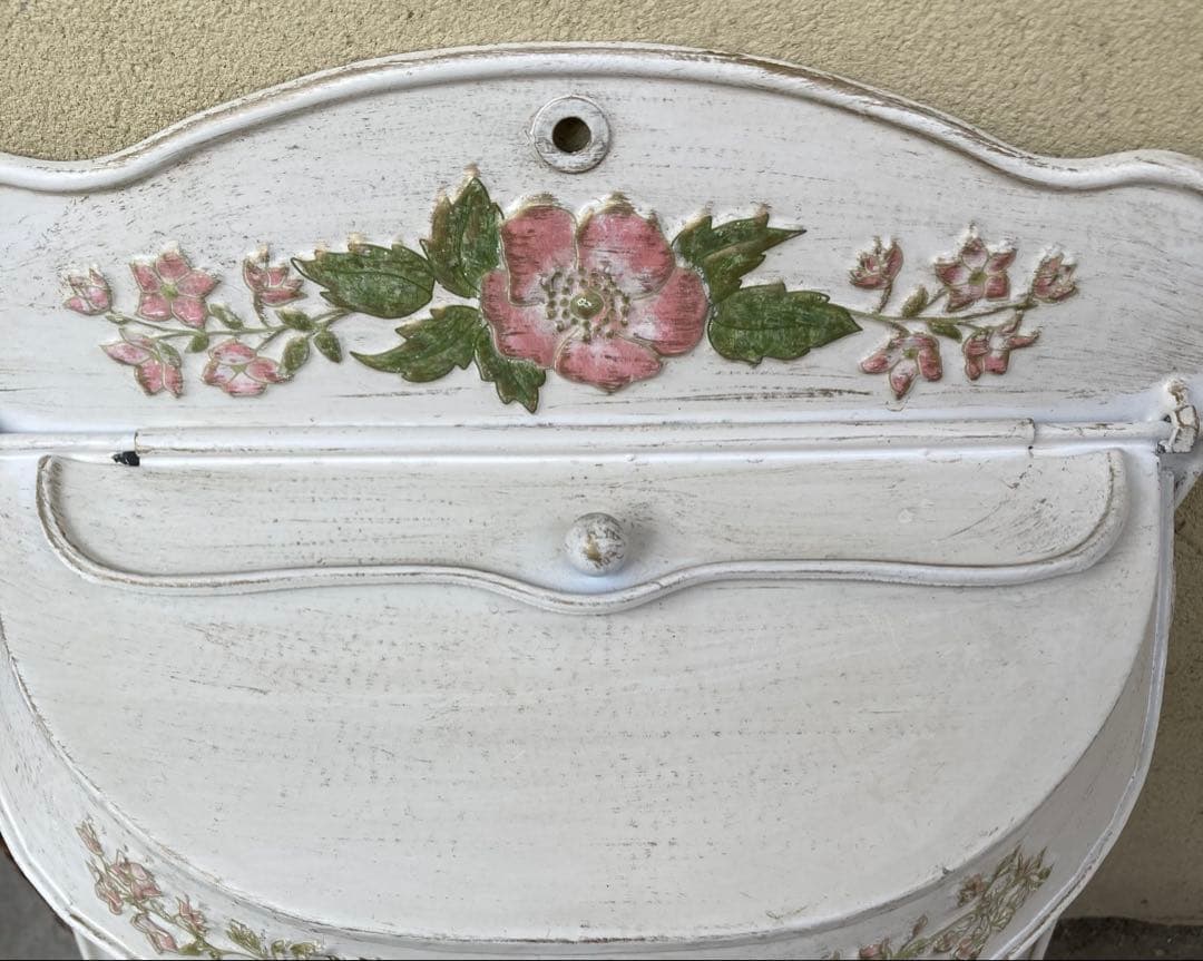 アンティークフィニッシュアイアン イングリッシュガーデン シャビーメールボックス