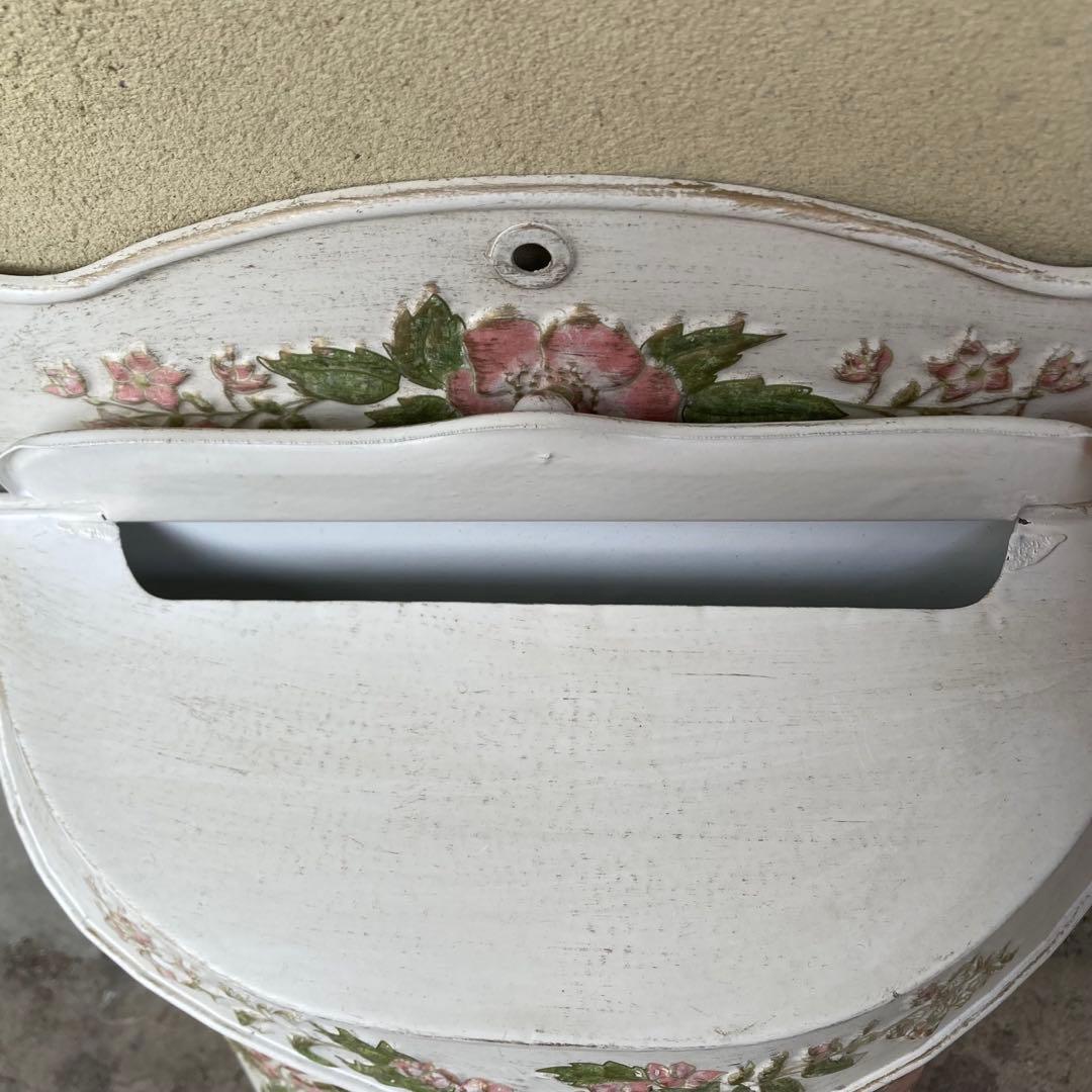 アンティークフィニッシュアイアン イングリッシュガーデン シャビーメールボックス