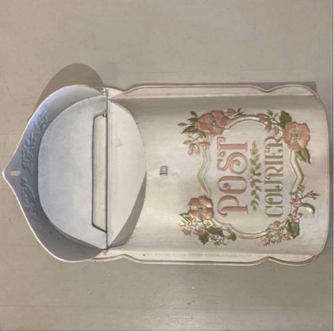 アンティークフィニッシュアイアン イングリッシュガーデン シャビーメールボックス