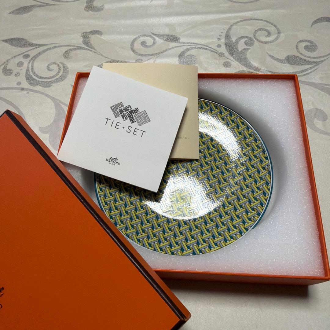 【新品未使用品】エルメス タイセット 皿 小皿 プレート マンダリン